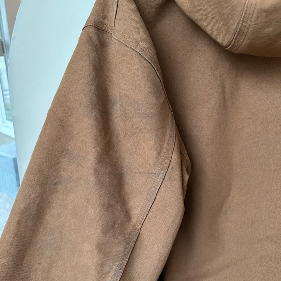 Carhartt Thermal-Lined Duck Active Jacket J131 Made in USA Hooded size L Tall - Picture 8 of 11